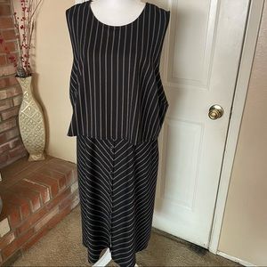 J Jill Tiered stripe dress